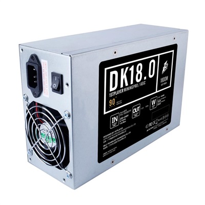 1st Player DK 18.0 PS1800-DK 1800 Watt 80 Plus Gold Certified Non Modular Mining Power Supply