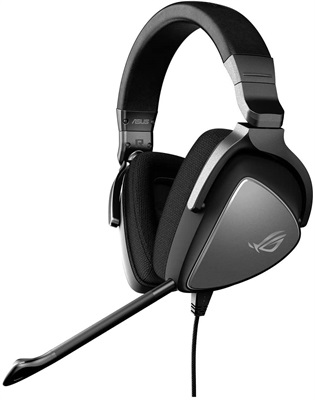 ASUS ROG DELTA CORE Gaming Headset for PC, Mac, PlayStation 4, Xbox One and Nintendo Switch with Hi-Res Audio, and Exclusive Airtight-Chamber Design Black