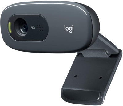 Logitech C270 HD Webcam - 720p Video with Noise Reducing Mic