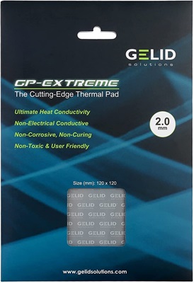 (Thickness Options) Gelid GP-Extreme 120x120 12W Thermal Pad