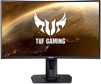 ASUS TUF Gaming VG27WQ Curved Gaming Monitor – 27 Inch WQHD (2560x1440), 165Hz, Extreme Low Motion Blur , Adaptive-sync, FreeSync ,1ms (MPRT), DisplayHDR 400