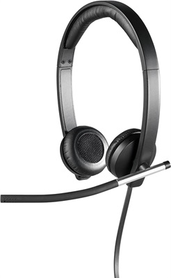 Logitech H650e Business Stereo Headset with Noise-Canceling Mic