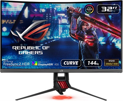 Asus Rog Strix XG32VQR - 144Hz 2K 1440p QHD VA 32" Curved Gaming Monitor