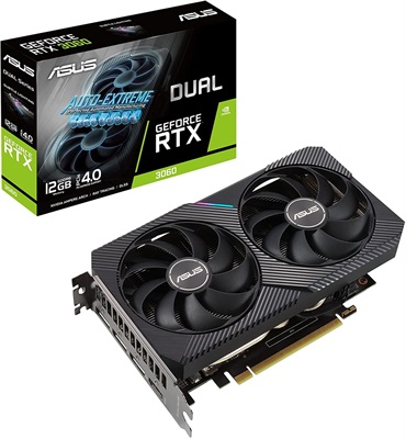 Asus Dual GeForce RTX 3060 V2 OC Edition 12G Graphics Card