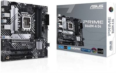Asus Prime B660M-A D4 Intel 12/13th Gen microATX Motherboard