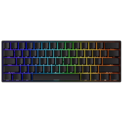 Akko MonsGeek FUN60 Pro HE Gaming Keyboard: Hall Effect Magnetic E-Sport Switch Dual 8K Polling Rate 0.01RT SOCD MT Wired RGB Gaming Keyboard - Shine-Through PBT-SP (Black)