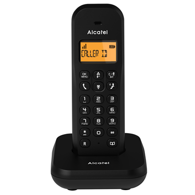 Alcatel E155 Cordless Phone with Caller ID - Black
