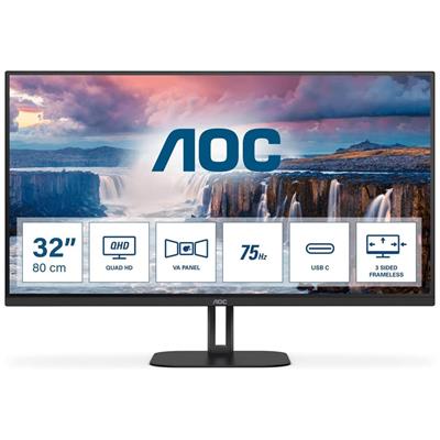 AOC Q32V5CE - 75Hz 2K 1440p QHD VA 32" Sleek Home Office Monitor