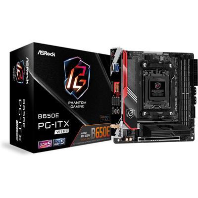 ASRock B650E PG-ITX WiFi DDR5 AMD Ryzen 7000 Series CPU Compatible (Soket AM5) B650 Mini-ITX Motherboard - Open Box