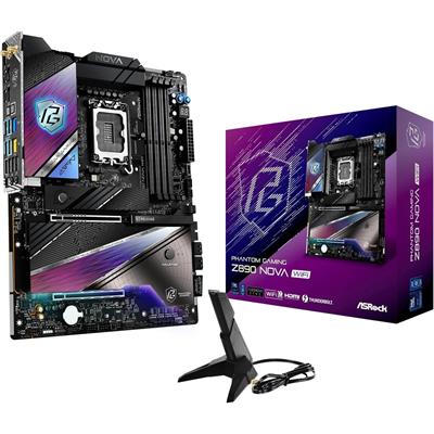 ASRock Intel Core Ultra Z890 Nova WiFi 7 Phantom Gaming ATX Motherboard Thunderbolt LGA1851 RL-ILM DDR5 9200 MHZ 256 GB