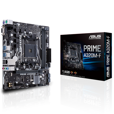 Asus Prime A320M-F AMD AM4 microATX Motherboard