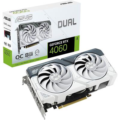 Asus Dual GeForce RTX 4060 White OC Edition 8GB Graphics Card
