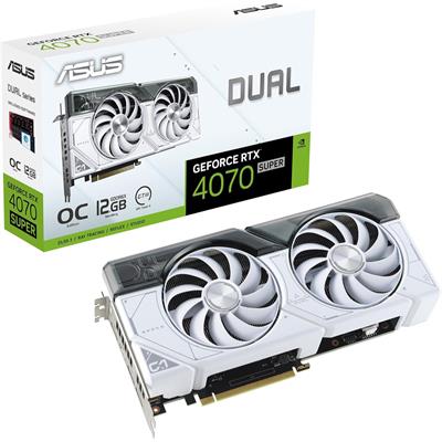 Asus Dual GeForce RTX 4070 Super White OC Edition 12GB Graphics Card