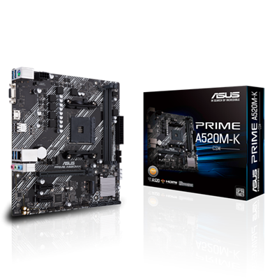 Asus Prime A520M-K/CSM AMD AM4 microATX Motherboard