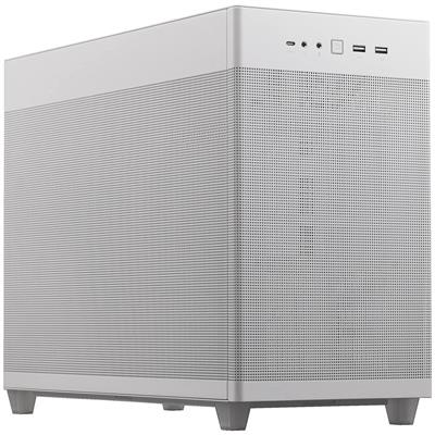 Asus Prime AP201 33-Liter MicroATX White Case with Tool-Free Side Panels and a Quasi-Filter Mesh, with Support for 360mm Coolers, Graphics Cards up to 338mm Long, and Standard ATX PSUs