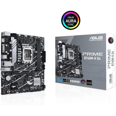 Asus Prime B760M-K D4 Intel 12/13/14th Gen microATX Motherboard