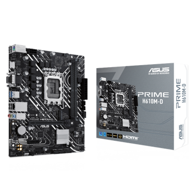 Asus Prime H610M-D DDR5 Intel 12/13/14th Gen microATX Motherboard