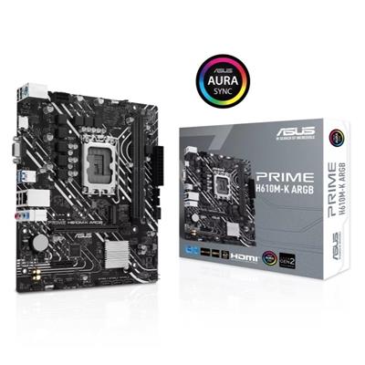 Asus Prime H610M-K ARGB DDR5 Intel 12/13/14th Gen microATX Motherboard