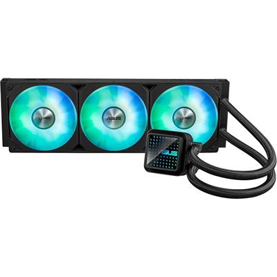 Asus Prime LC 360 ARGB All-in-One CPU Liquid Cooler with CPU Contact Zone and Finned Channels, Water Block with Infinite Mirror Lenses and ARGB Fans