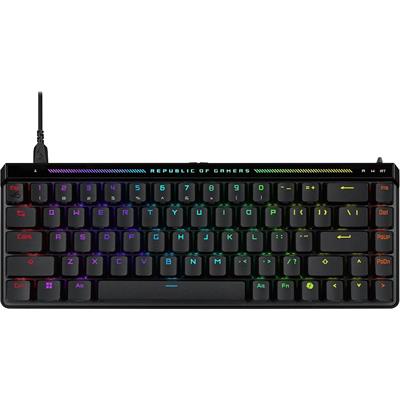 Asus Rog Falchion Ace HFX 65% Gaming Keyboard with ROG HFX Magnetic Switches, Rapid Trigger Toggle, 8000 Hz Polling Rate, Three-Layer Dampening Foam, Silicone Gasket Mount, Touch Panel and Protective Cover