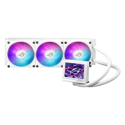 Asus Rog Ryujin III 360 ARGB Extreme White Edition All-in-One AIO CPU Liquid Cooler, AMD Ryzen 9000 & Intel Core Ultra Ready, Asetek Gen8 V2 Pump, High Airflow & Static Pressure Magnetic Fans