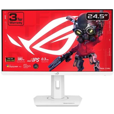 Asus Rog Strix XG259QNS-W 25” Esports Gaming Monitor - Full HD, 380Hz, 0.3ms, Fast IPS, Extreme Low Motion Blur Sync, FreeSync Premium, DisplayWidget, Ergonomic, White