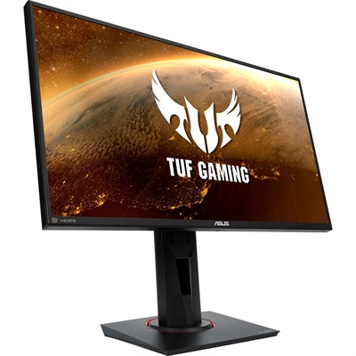 ASUS TUF Gaming VG259QR 24.5” Gaming Monitor, 1080P Full HD, 165Hz (Supports 144Hz), 1ms, Extreme Low Motion Blur, G-SYNC Compatible ready, Eye Care, DisplayPort HDMI, Shadow Boost, Height Adjustable