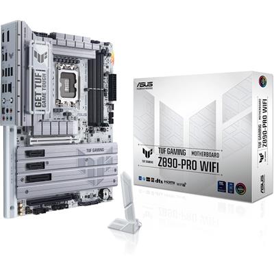 Asus Tuf Gaming Z890-Pro Wifi Z890 LGA 1851 ATX Motherboard, Intel Core Ultra Series 2 Ready, Advanced AI PC-Ready, 16+1+2+1 Stages, DDR5, PCIe 5.0, Thunderbolt 4 Type-C, 4X M.2, Wi-Fi 7, 2.5Gb