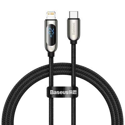 Baseus Display Fast Charging Data Cable Type-C to iPhone 20W - 1 Meter (Black)