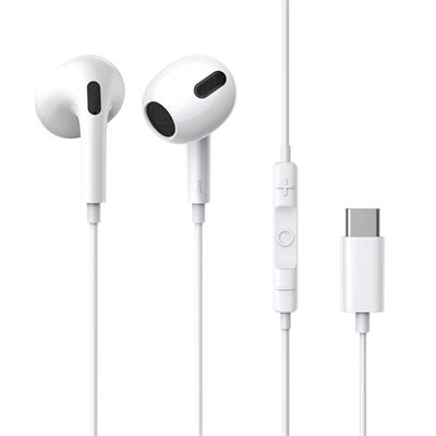 Baseus Encok C17 Type-C Wired In-Ear Earphones - White