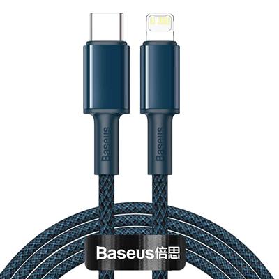 Baseus High Density Braided Fast Charging Data Cable Type-C to iPhone PD 20W - 2 Meter (Blue)
