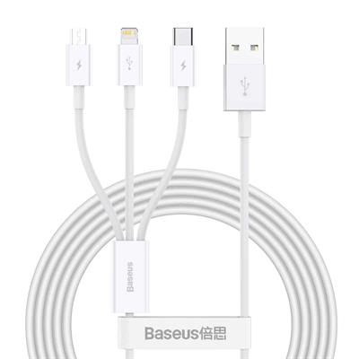 Baseus Superior Series Three-in-One Fast Charging Data Cable