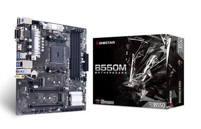 Biostar B550MX/E Pro AMD AM4 microATX Motherboard