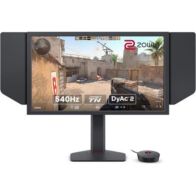 BenQ Zowie XL2586X 24.1, Fast TN 540Hz Gaming Monitor for Esports, Motion Clarity DyAc2, 1080p, XL Setting to Share, Shielding Hood, New Industrial Grade Ball Bearing Height Adjustment