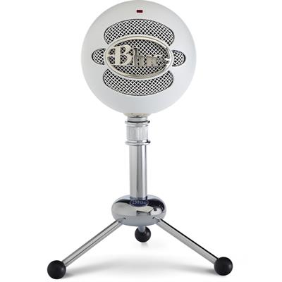 Blue Snowball Classic Studio-Quality USB Microphone - White