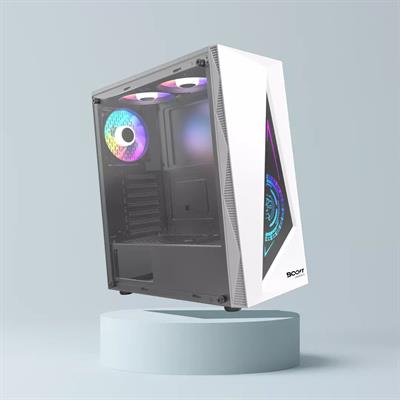 Boost Jaguar RGB Mid-Tower ATX Case - White - Free Delivery