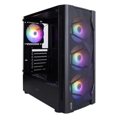 Boost Lion RGB Mid-Tower ATX Case - Black - Free Delivery