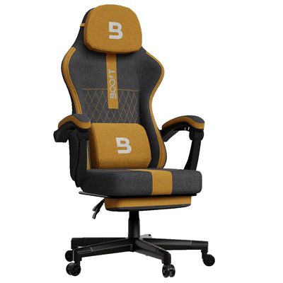 Boost Surge Pro Fabric Gaming Chair - Brown/Grey (Free Delivery)