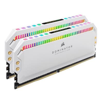 Corsair Dominator Platinum RGB 16GB (2x8GB) 3200MHz C16 DDR4 DRAM Memory Kit - White