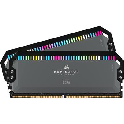 Corsair Dominator Platinum RGB 64GB (2x32GB) 6000MHz C30 DDR5 DRAM AMD EXPO & Intel XMP Memory Kit - Grey