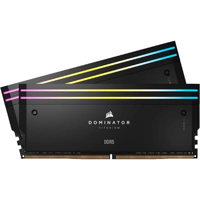 Corsair Dominator Titanium RGB 64GB (2x32GB) 6400MHz CL32 DDR5 RAM Intel XMP iCUE Compatible Computer Memory - Black