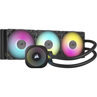 Corsair iCUE Link Titan 360 RX RGB Liquid CPU Cooler, 360mm AIO, 3x RX120 RGB Fans Included, Fits Intel LGA 1851/1700, AMD AM5/AM4, iCUE LINK System Hub Included – Black