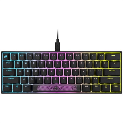 Corsair K65 RGB Mini 60% Mechanical Gaming Keyboard - Cherry MX Speed - Black