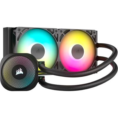 Corsair Nautilus 240 RS ARGB Liquid CPU Cooler, 240mm AIO, Low-Noise, Direct Motherboard Connection, Daisy-Chain, Intel LGA 1851/1700, AMD AM5/AM4, 2X RS120 ARGB Fans Included – Black