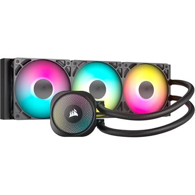 Corsair Nautilus 360 RS ARGB Liquid CPU Cooler, 360mm AIO, Low-Noise, Direct Motherboard Connection, Daisy-Chain, Intel LGA 1851/1700, AMD AM5/AM4, 3X RS120 ARGB Fans Included – Black