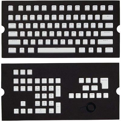 Corsair Gaming PBT Double-Shot Keycaps Full 104/105-Keyset - White (Box Open)