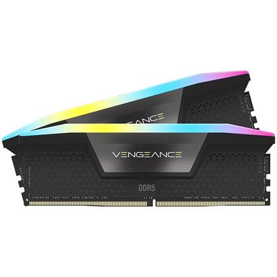 Corsair Vengeance RGB 64GB (2x32GB) 6600MHz C32 DDR5 DRAM Memory Kit - Black