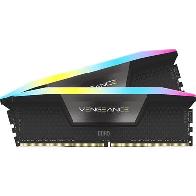 Corsair Vengeance RGB 32GB (2x16GB) 6000MHz C36 DDR5 DRAM Memory Kit - Black