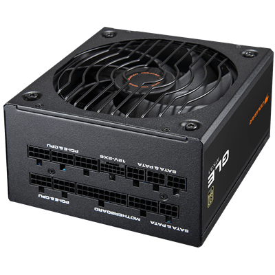 Cougar GLE 1000W Fully Modular Power Supply, 80 Plus Gold, PCIe 5.1 and ATX 3.1, Platinum Cybernetics, Black