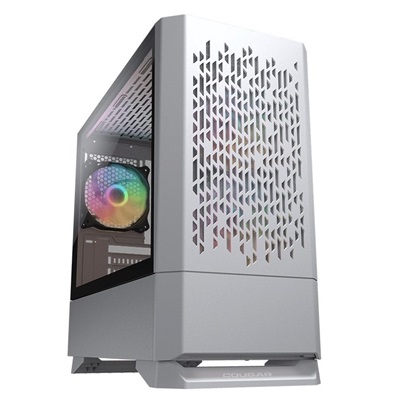 Cougar MG140 Air RGB Compact Mini-Tower microATX Case - White - Free Delivery